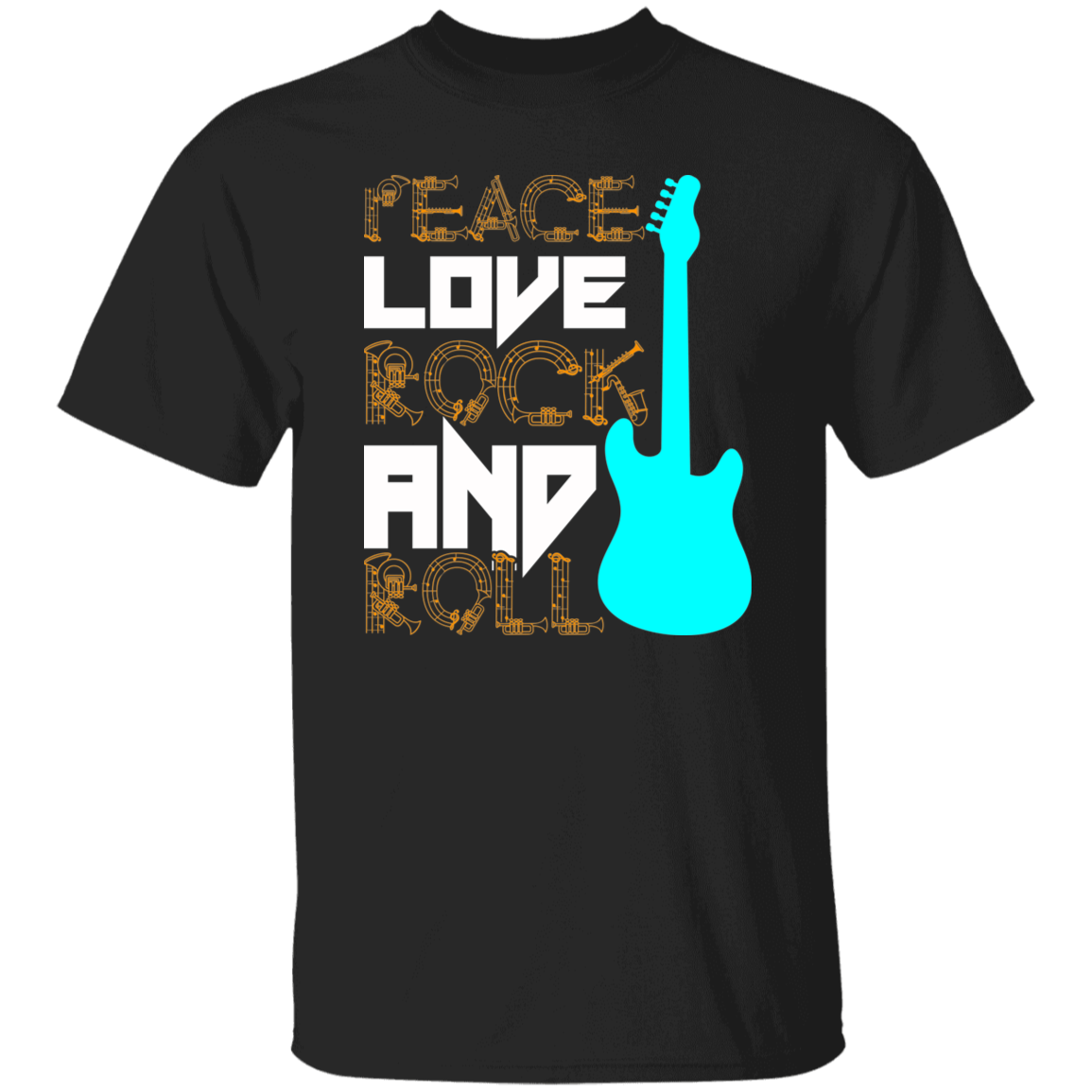 Peace Love Rock and Roll T-shirt