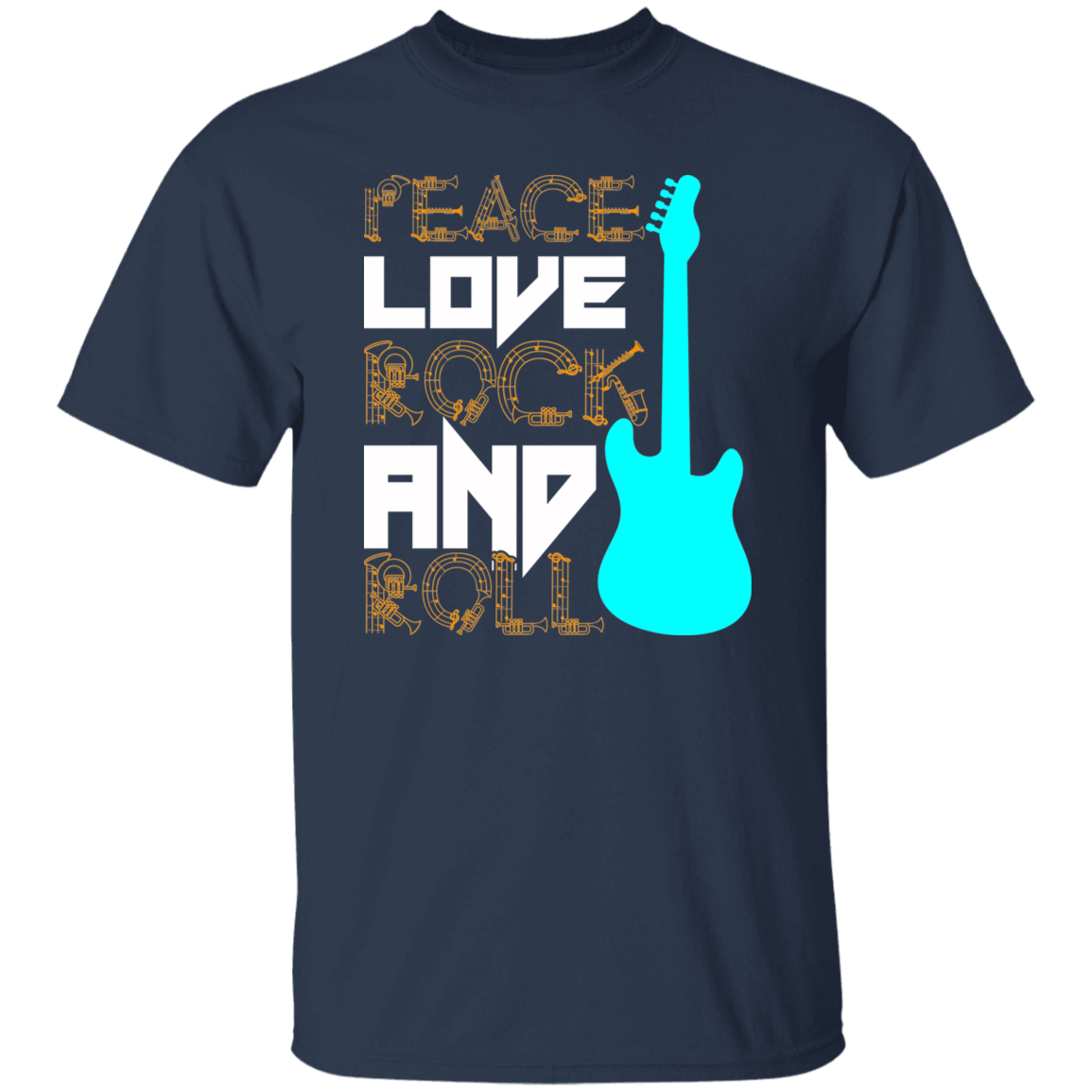 Peace Love Rock and Roll T-shirt