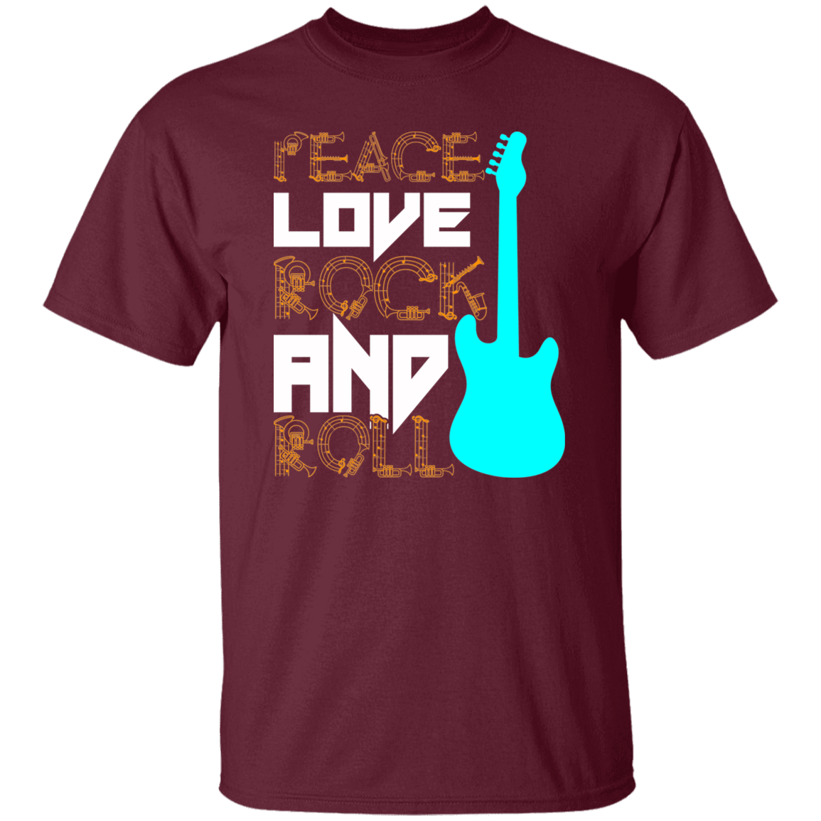 Peace Love Rock and Roll T-shirt