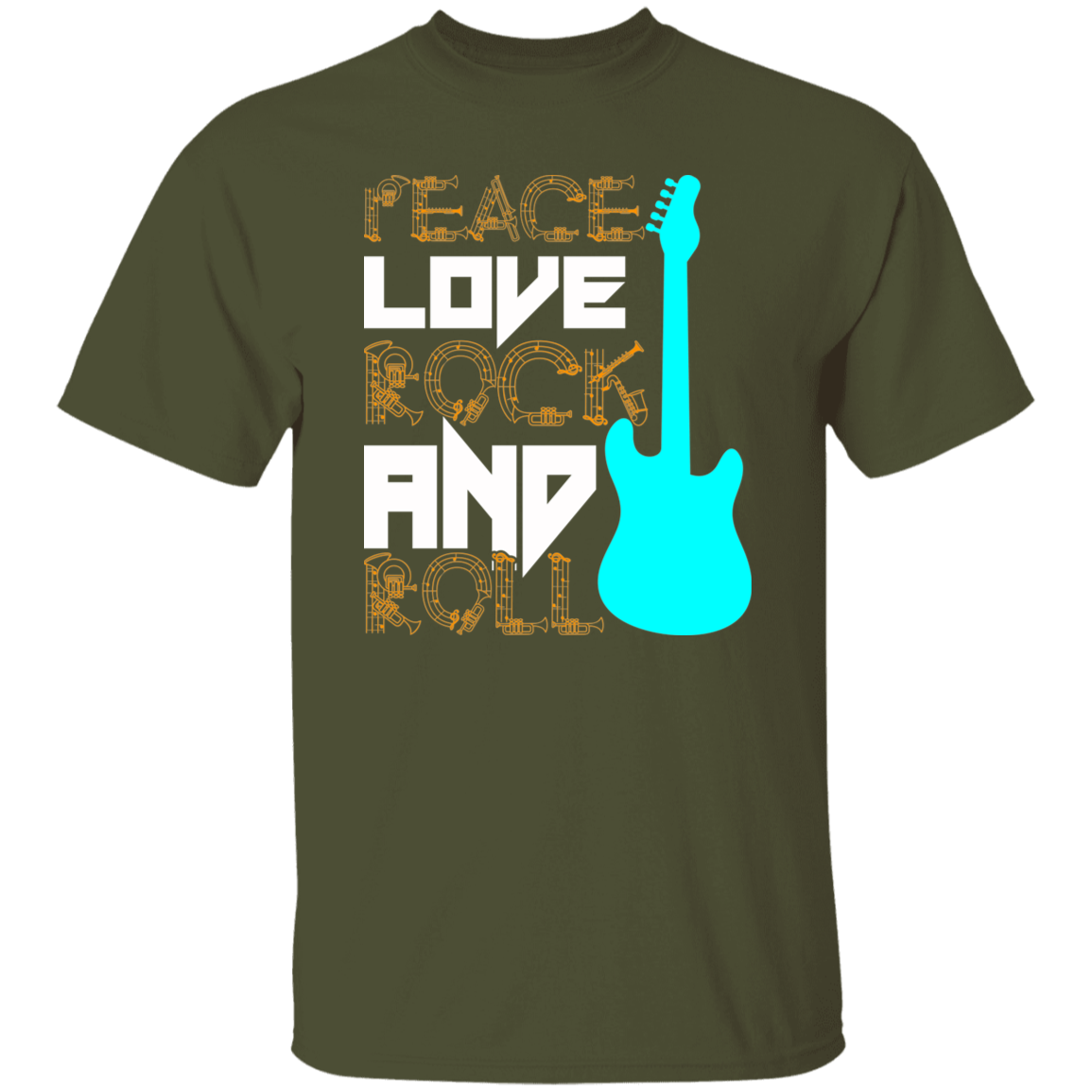 Peace Love Rock and Roll T-shirt
