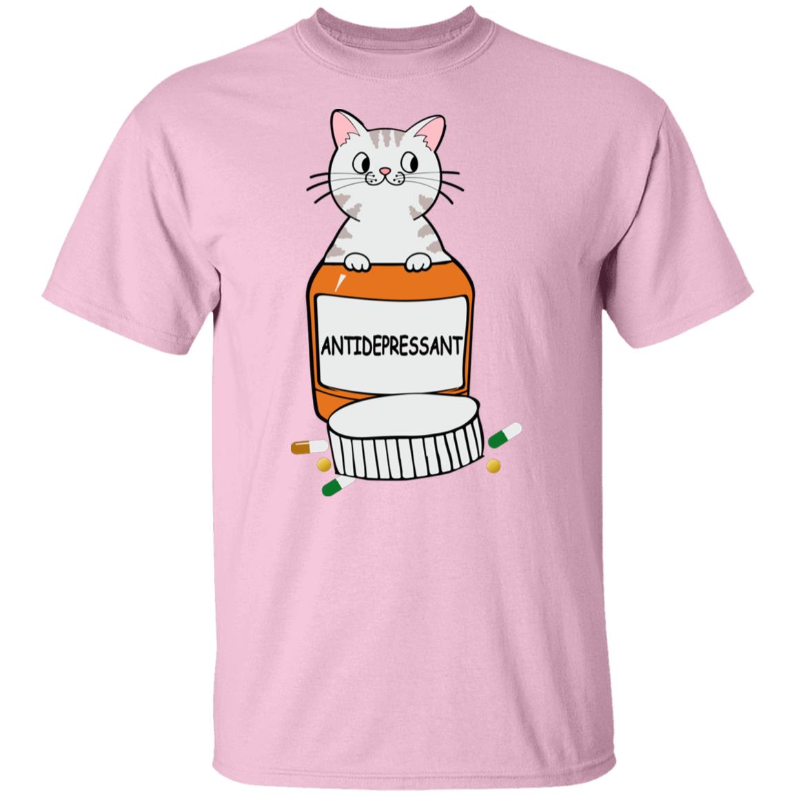 Anti-depressant cat tshirt