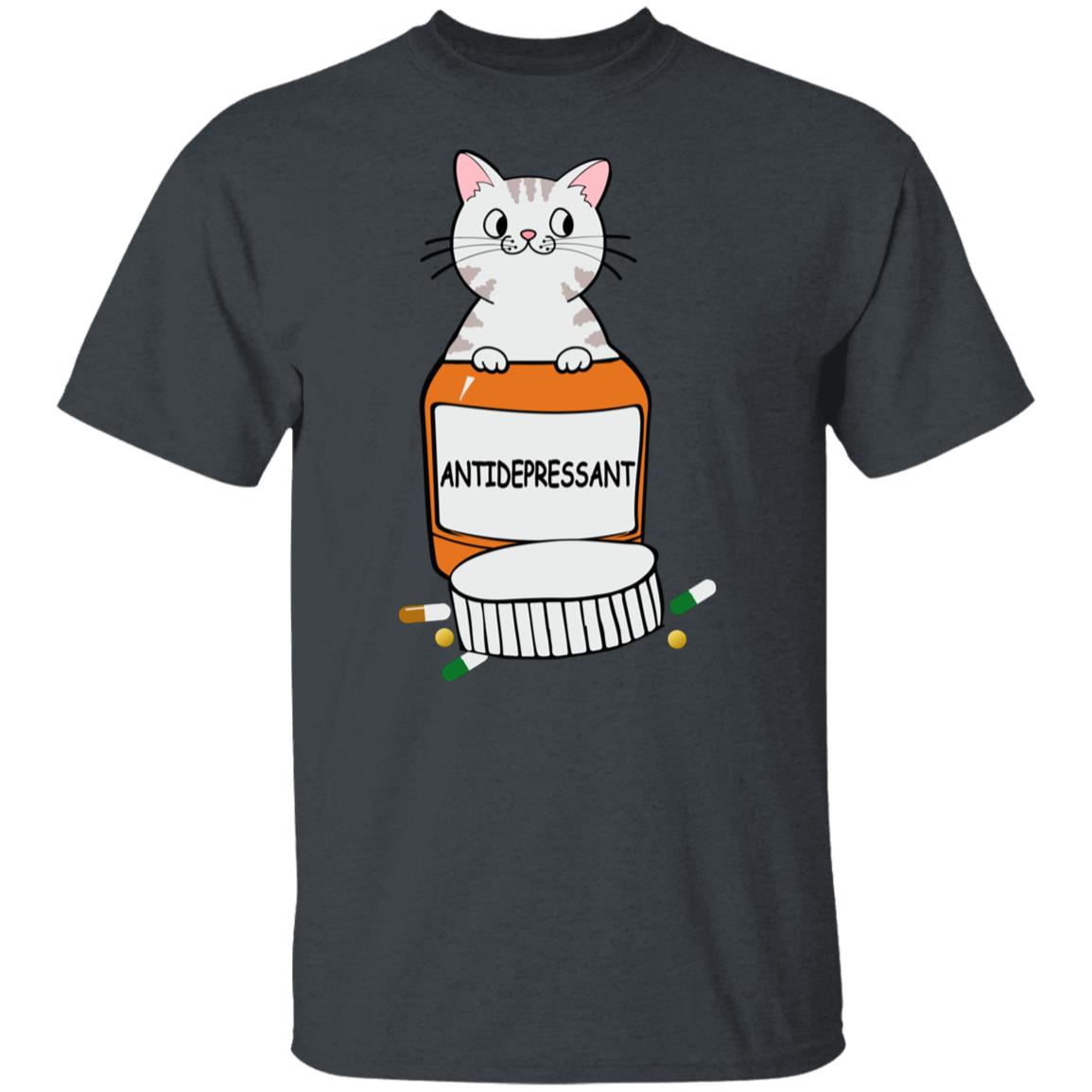 Anti-depressant cat tshirt