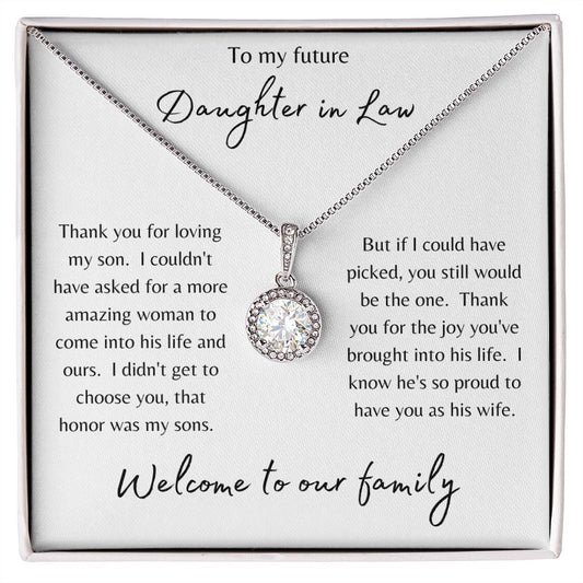 To My Future Daughter In Law Eternal Hope Necklace