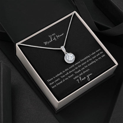 To My Maid of Honor Eternal Hope Necklace