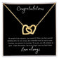 Interlocking Heart Necklace for Graduates