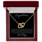 Interlocking Heart Necklace for Graduates