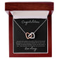 Interlocking Heart Necklace for Graduates